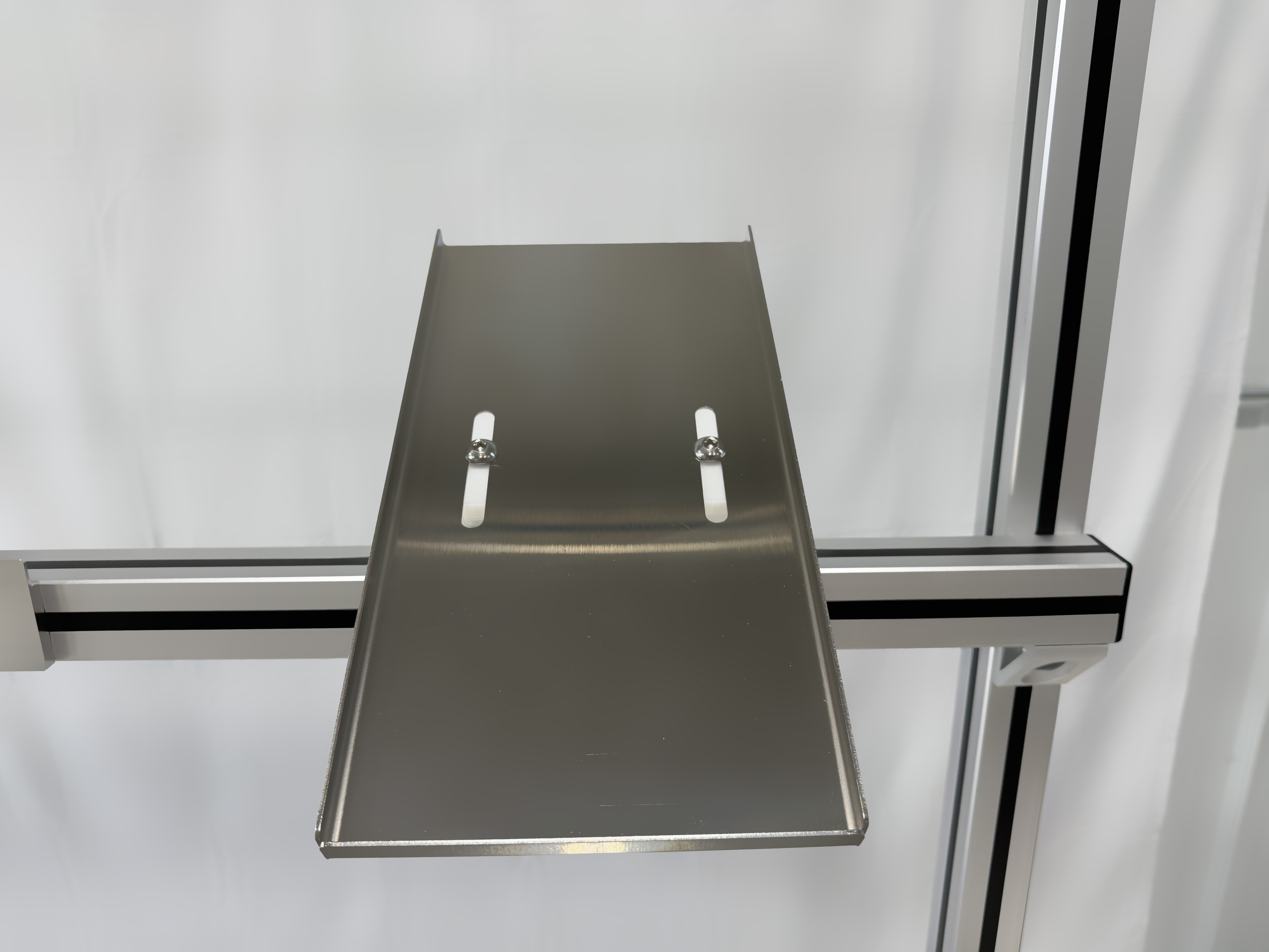 Medical workstation attachment shelf